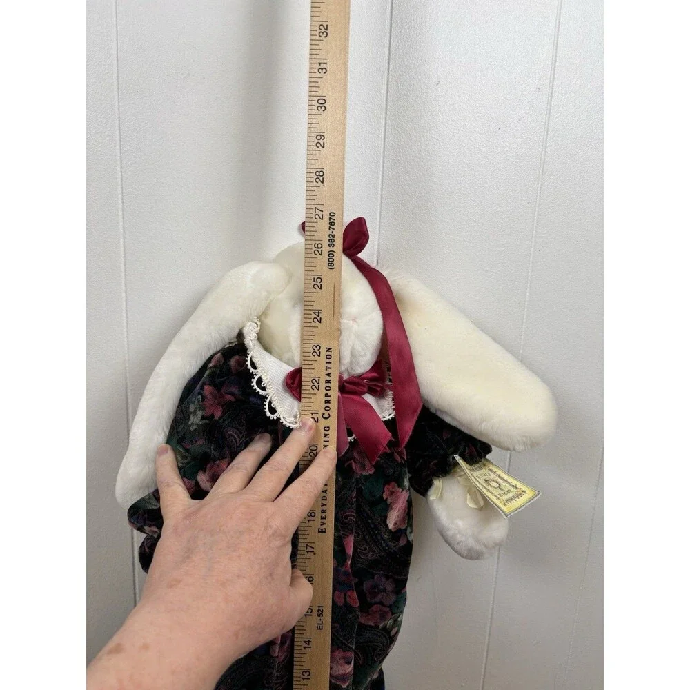 VTG Bunnies By The Bay Mercedes Velour Balloon‎ Romper Plush Bunny 26”- TAGS